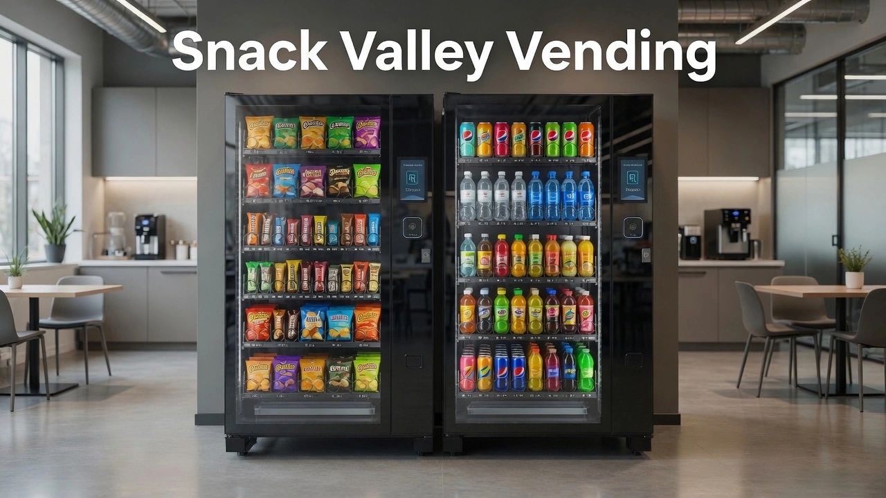 Snack Valley Vending — modern vending machines in an office break room
